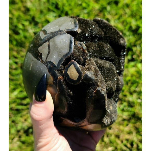 Large Septerian Druzy Sphere crystal - dragon stone, grounding geode - Picture 3 of 3